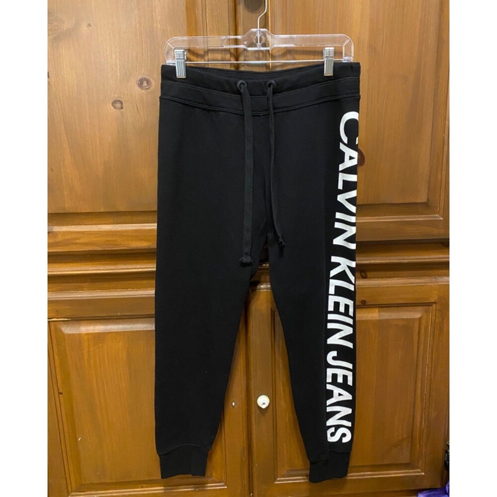 Calvin Klein Sweatpants~Womens S Small~Black~Comfy Loungewear Grunge Athleisure